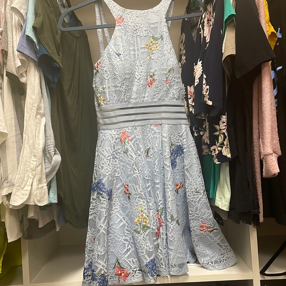 Light Blue Lace Dress